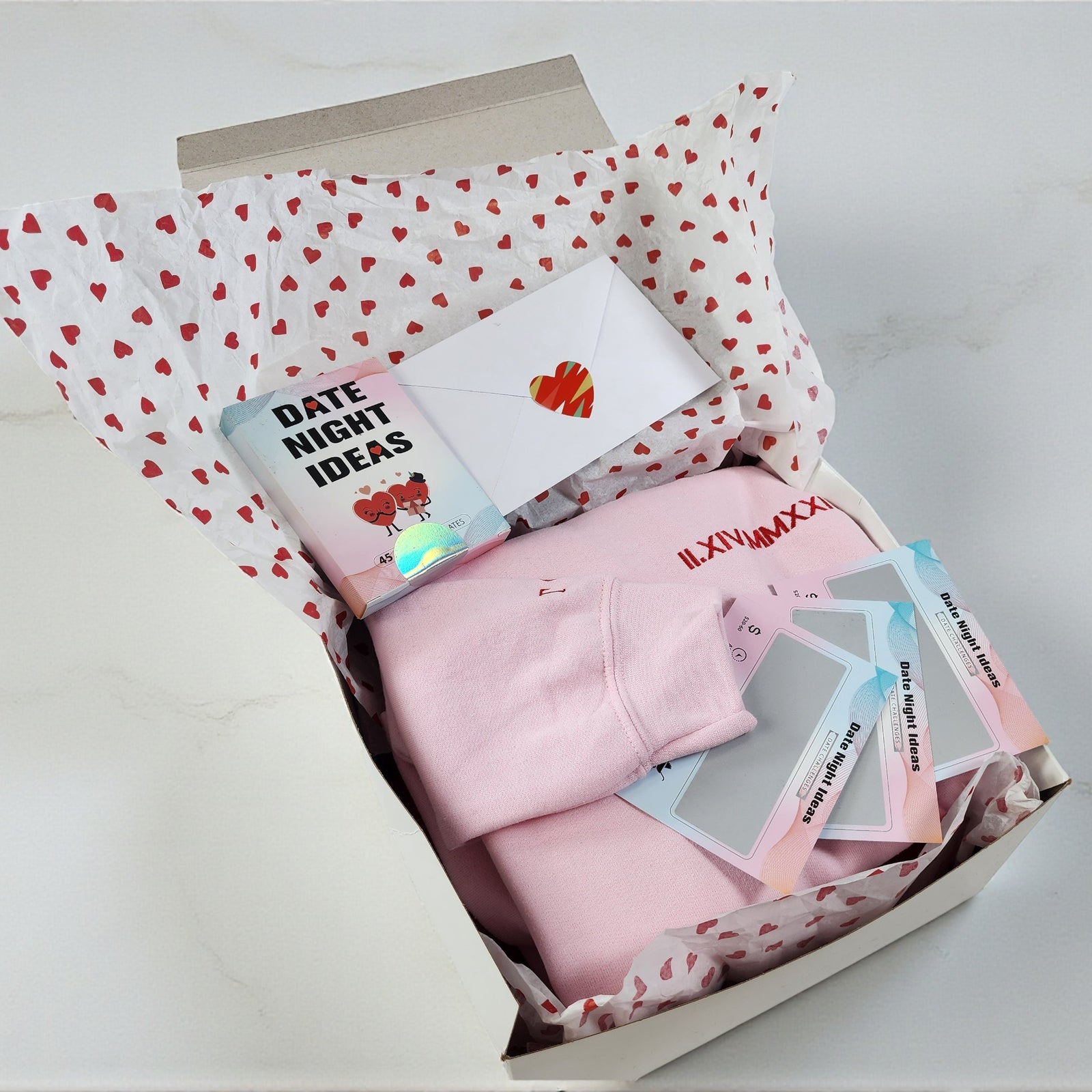Valentine’s Day Personalized Hoodie Gift Box for Couples - 100 boxes available - FREE SHIPPING