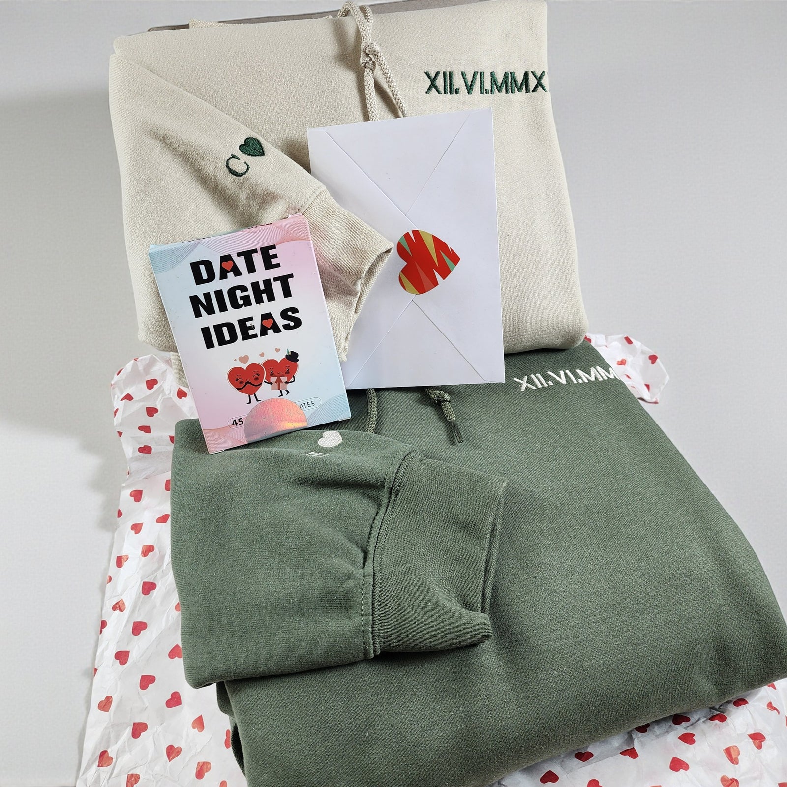 Valentine’s Day Personalized Hoodie Gift Box for Couples - 100 boxes available - FREE SHIPPING