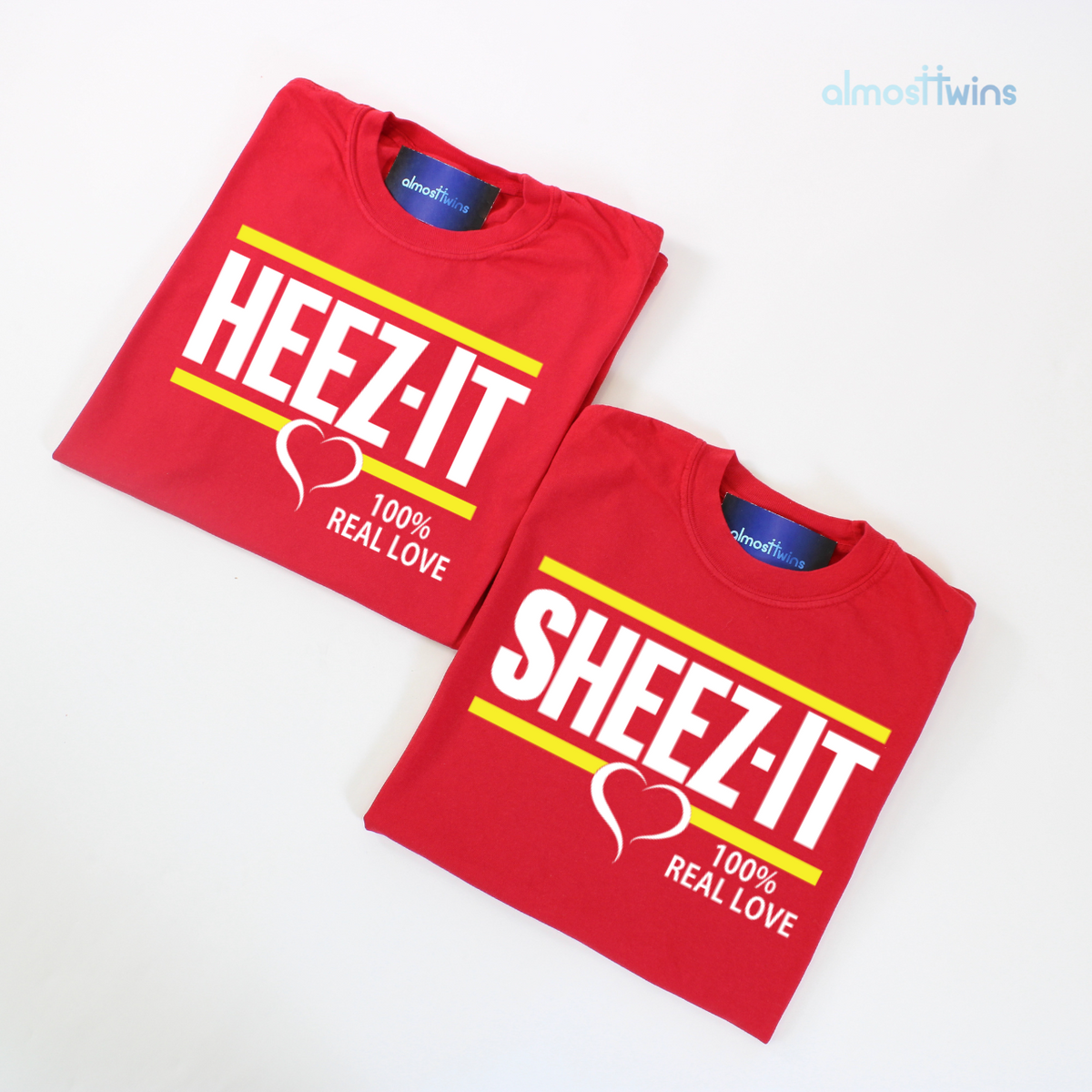 Funny Heez-it Sheez-it Tshirt for couples