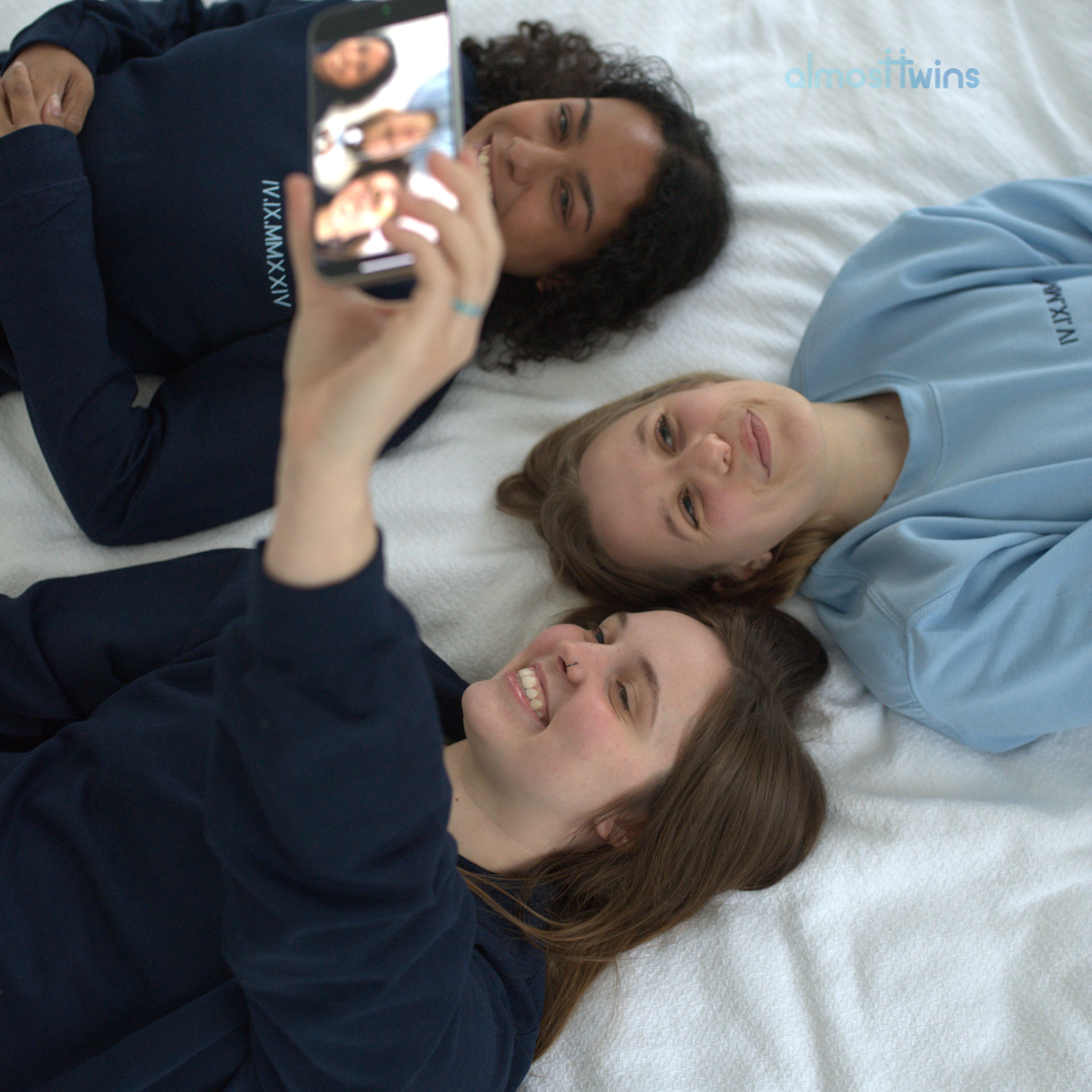 Matching Roman Numerals Sweatshirt with Custom Sleeve - Personalized for Bride and Bridesmaids