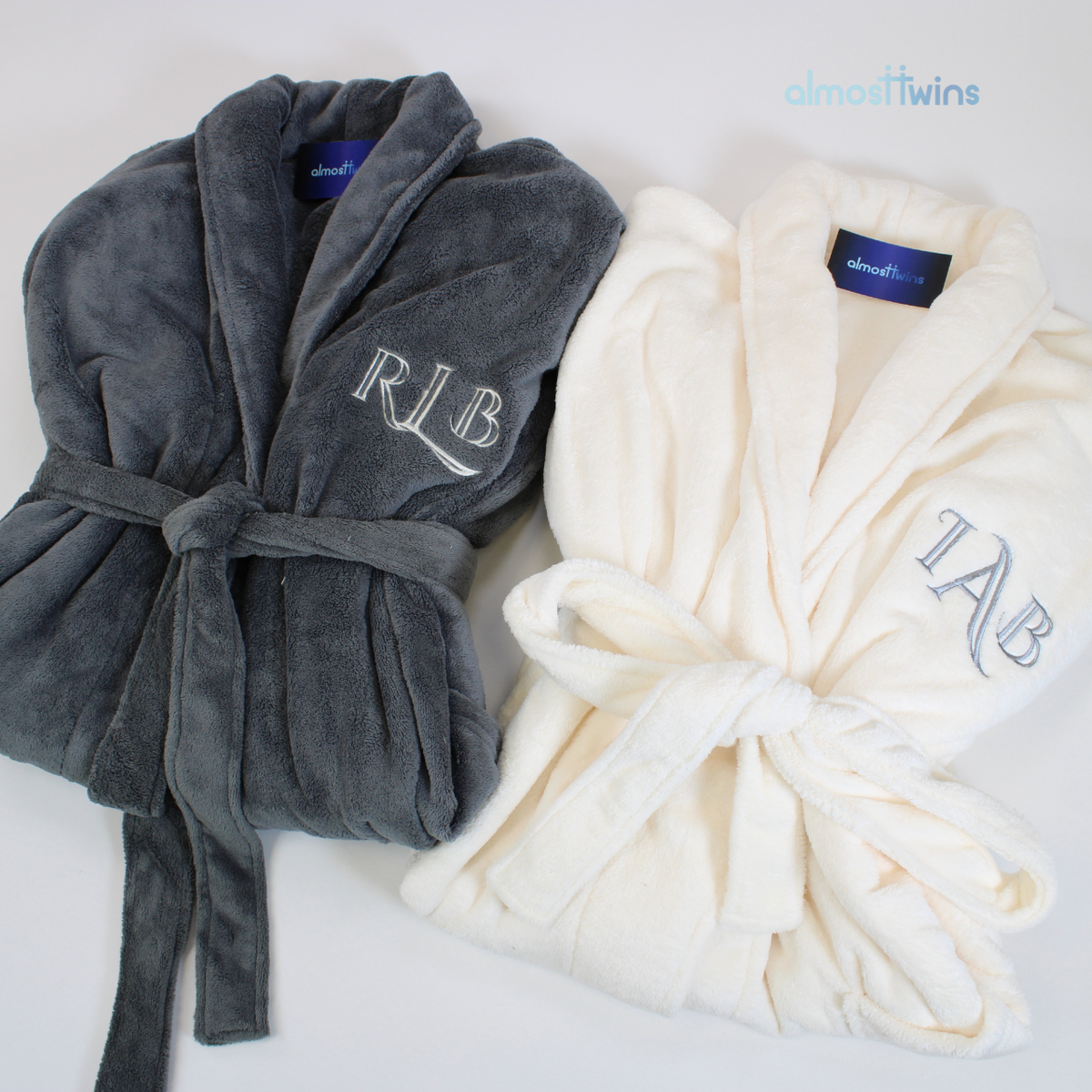 Monogramed Bath Robes - Personalized for couples