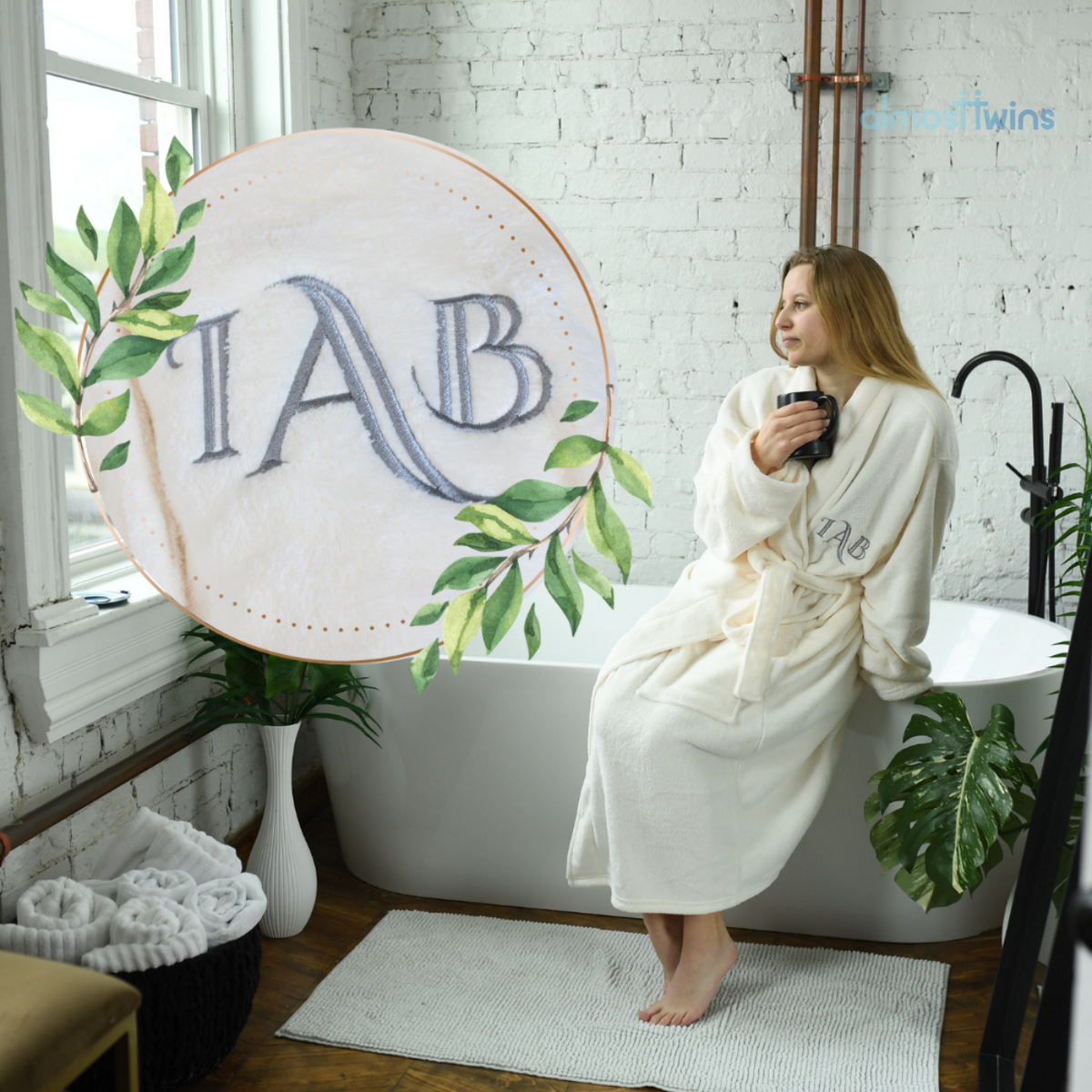 personalized bath robes for bride and groom
