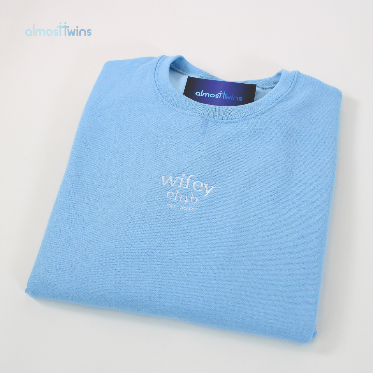 Custom Wifey and Hubby Club sweatshirts - Personalized with your year and custom sleeve