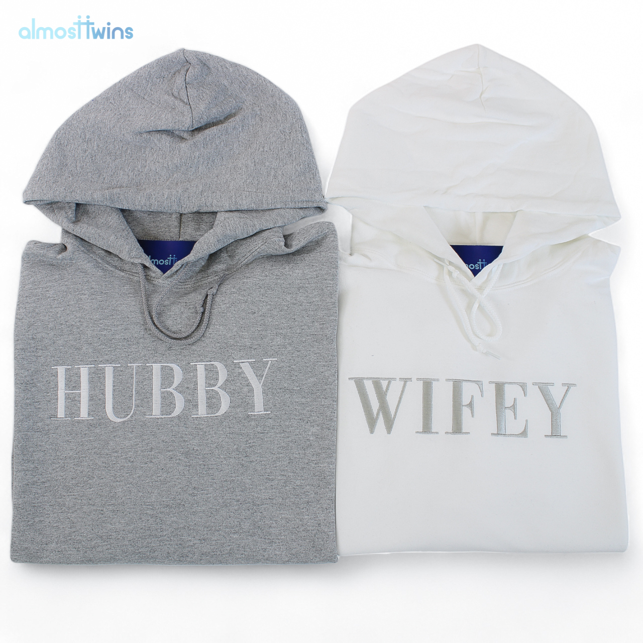 Hubby And Wifey Hoodie with custom sleeve