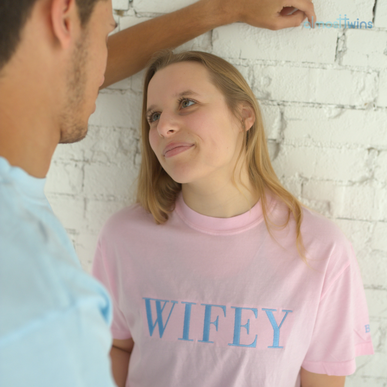 Hubby And Wifey Tshirt with custom sleeve