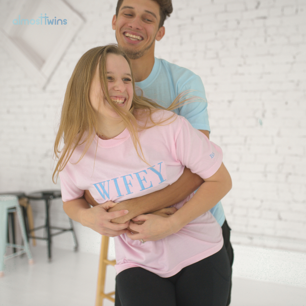 Hubby And Wifey Tshirt with custom sleeve