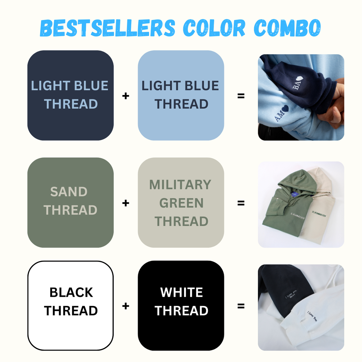 Custom roman numerals Hoodie with initial and heart on the sleeve for couples