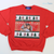 Ugly Christmas sweater with custom photo and special message for couples