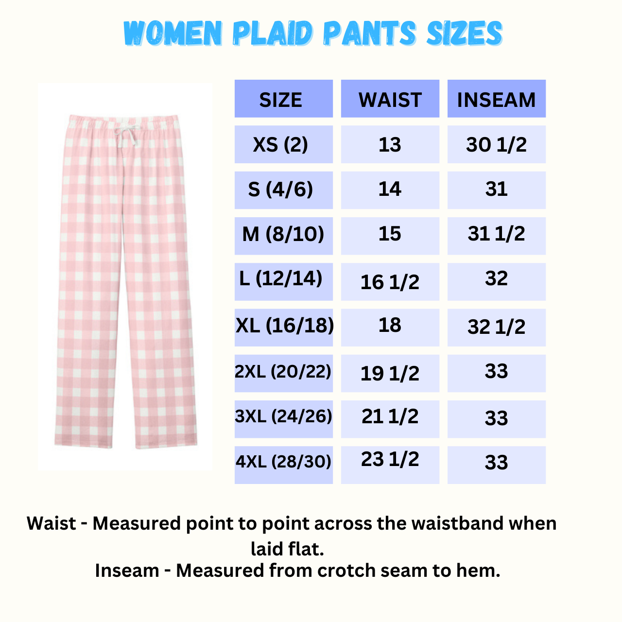 Custom Embroidered Flannel Pajama Plaid Pants for couples